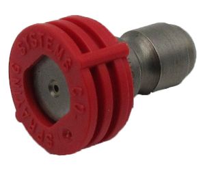 QC NOZZLE, 0 DEGREE (RED), 1/4