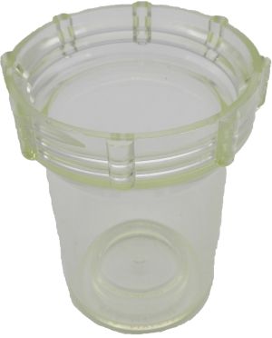 BOWL, FOR INLINE CAN-TYPE FILTER, CLEAR 3/8