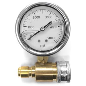 PRESSURE GAUGE ASSEMBLY, COLD WATER, 0-5000 PSI